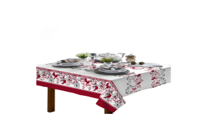 Toalha De Mesa 4 Lugares Quadrada Rustica Luxo 1,40x1,40m Passaro