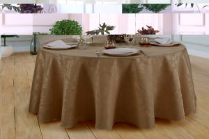 Toalha De Mesa Jacquard Redonda Gigante Buffet 2,80m  Avela